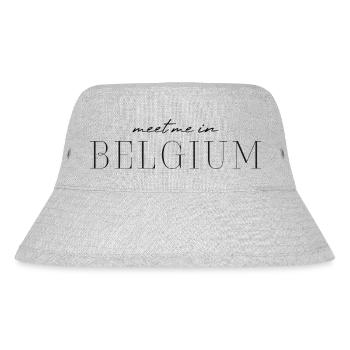 Belgien T-Shirt: Mode & Pralinen, pure Eleganz - Stanley/Stella recycelter Bucket Hat - Grau meliert - Vorne