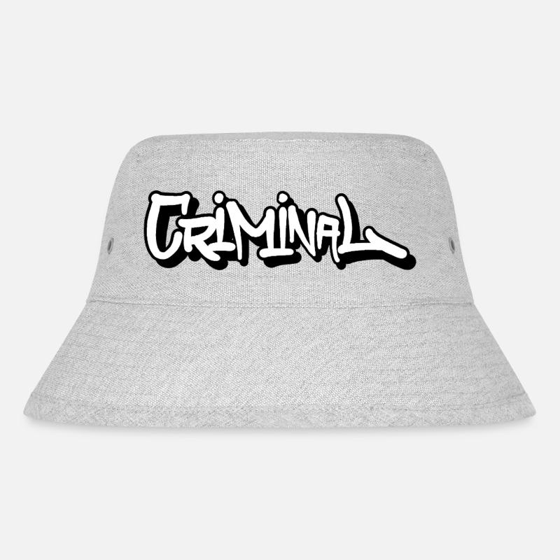 Criminal Tag - Stanley/Stella recycelter Bucket Hat - Grau meliert