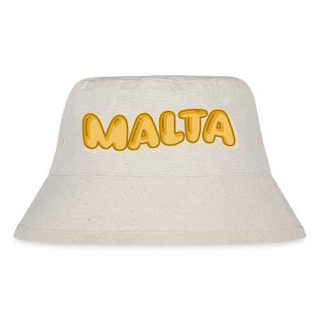 Comic Malta - Stanley/Stella recycelter Bucket Hat - Naturweiß - Vorne