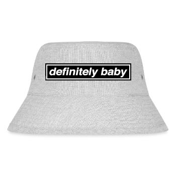 DEFINITELY BABY: Classic Rock n Roll Star - Stanley/Stella Recycled Bucket Hat - heather grey - Front