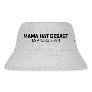 Warm eingepackt: Mamas modischer Rat - Stanley/Stella recycelter Bucket Hat - Grau meliert - Vorne