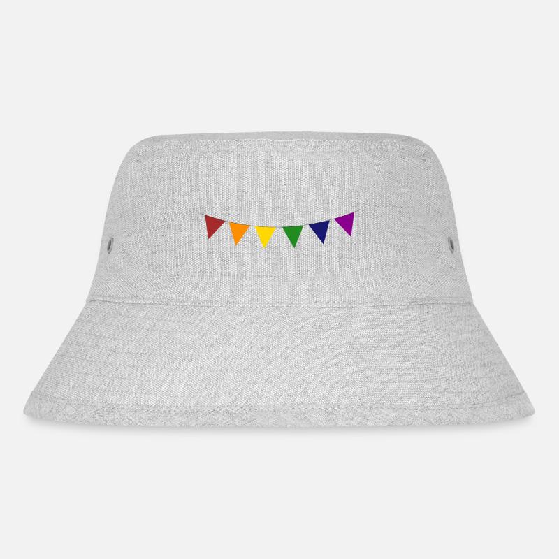 Girlande - Stanley/Stella recycelter Bucket Hat - Grau meliert