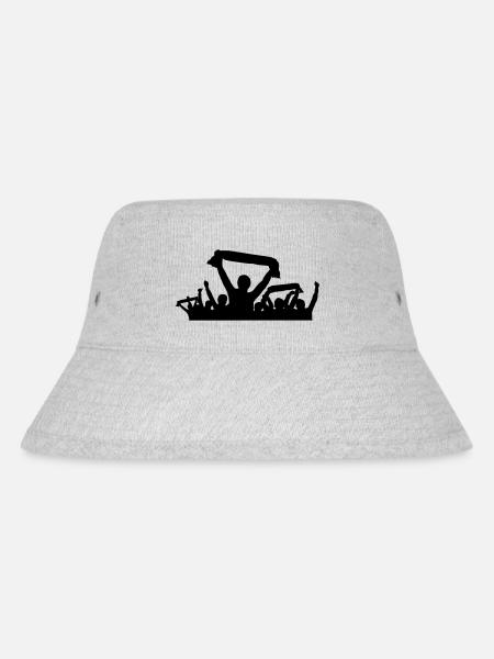 Fans Schal - Stanley/Stella recycelter Bucket Hat - Grau meliert
