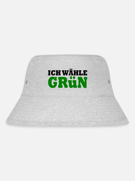Die grünen - Stanley/Stella recycelter Bucket Hat - Grau meliert