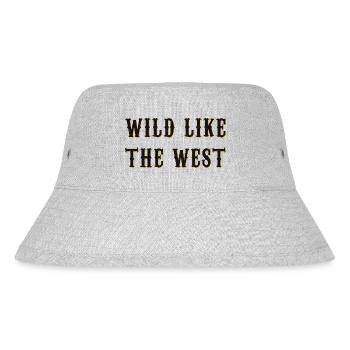 Wild like the west - Stanley/Stella recycelter Bucket Hat - Grau meliert - Vorne
