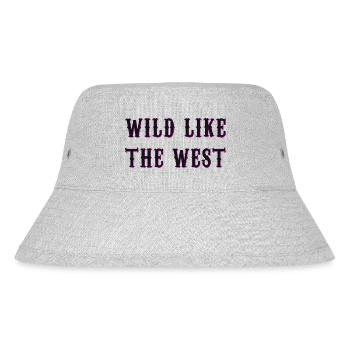 Wild like the west - Stanley/Stella recycelter Bucket Hat - Grau meliert - Vorne