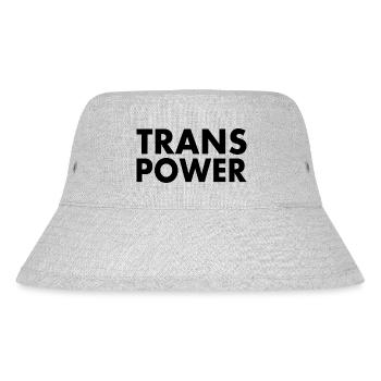 Trans power - Stanley/Stella recycelter Bucket Hat - Grau meliert - Vorne