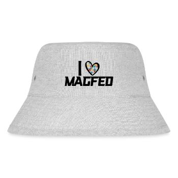 I Love Magfed - Stanley/Stella recycelter Bucket Hat - Grau meliert - Vorne