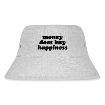 money does buy happiness - Stanley/Stella Recycled Bucket Hat - heather grey - Front