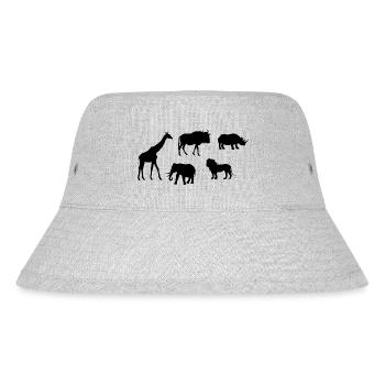 Safari Zoo Animal Safari Zoo - Stanley/Stella recycelter Bucket Hat - Grau meliert - Vorne