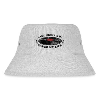 Last night a dj saved my life - Stanley/Stella Recycled Bucket Hat - heather grey - Front