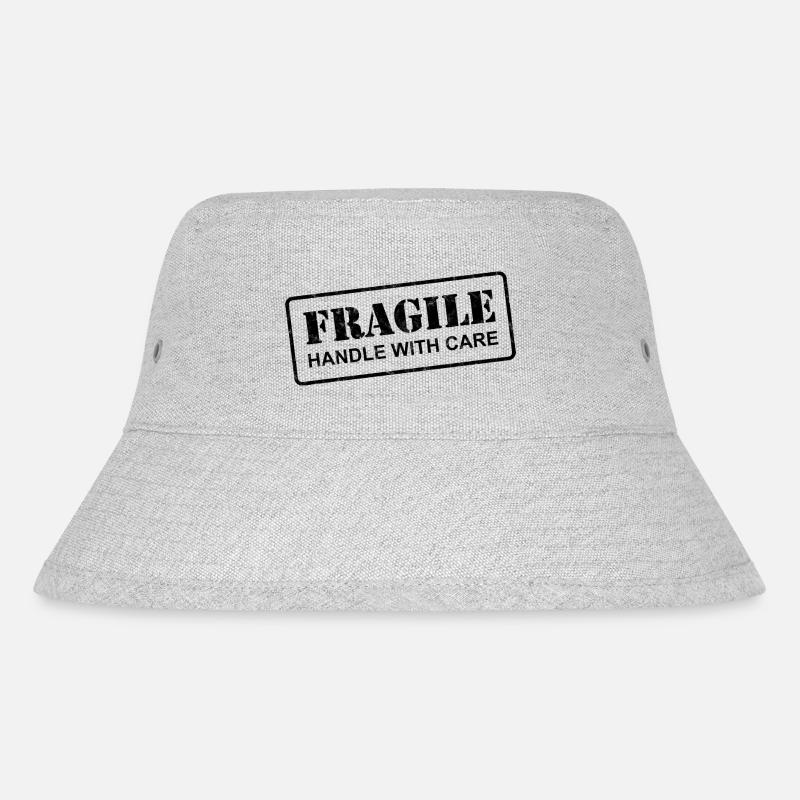 POIGNÉE FRAGILE AVEC SOIN - Bob recyclé Stanley/Stella - gris chiné