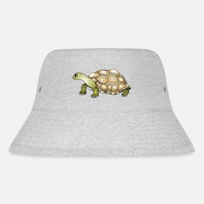 Schildkröte - Stanley/Stella recycelter Bucket Hat - Grau meliert