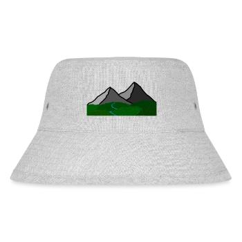 Gebirgsfluss - Stanley/Stella recycelter Bucket Hat - Grau meliert - Vorne