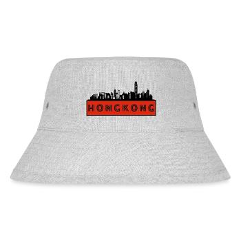 Stadt Hongkong - China - Stanley/Stella recycelter Bucket Hat - Grau meliert - Vorne