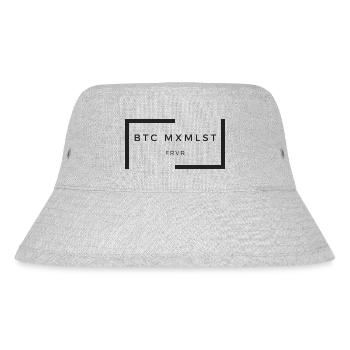 BTC maximalist - Stanley/Stella Recycled Bucket Hat - heather grey - Front