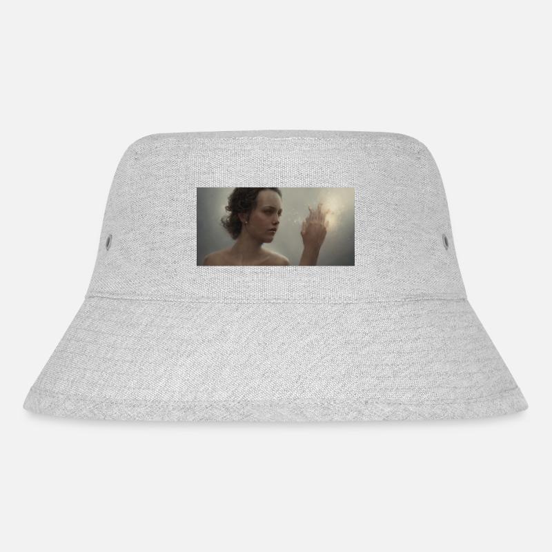 Kraftvolle Frau - Stanley/Stella recycelter Bucket Hat - Grau meliert