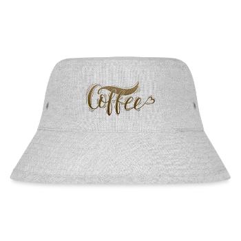 Coffee - Stanley/Stella Recycled Bucket Hat - heather grey - Front