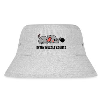 Bodybuilding Muscle Protein Weight Training - Stanley/Stella Recycled Bucket Hat - heather grey - Front