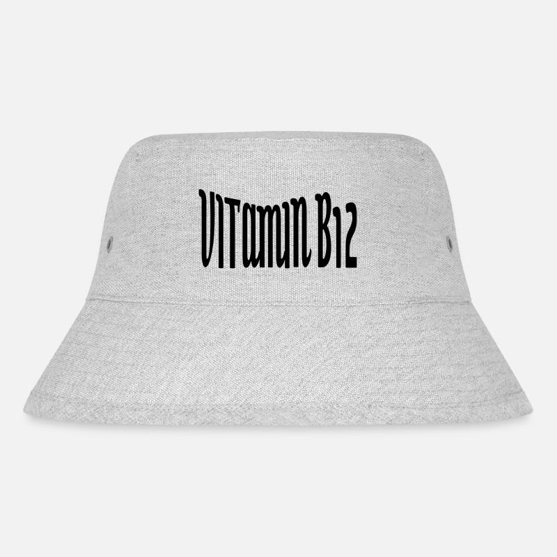 VitaminB12 - Stanley/Stella recycelter Bucket Hat - Grau meliert