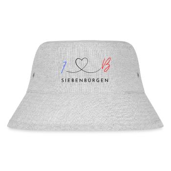 7B- Siebenbürgen - Stanley/Stella recycelter Bucket Hat - Grau meliert - Vorne