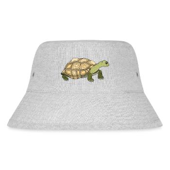 Tortoise - Stanley/Stella Recycled Bucket Hat - heather grey - Front