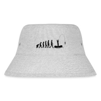 Fishing Fishing Angler Fishing Sport Fishing Hooks - Stanley/Stella Recycled Bucket Hat - heather grey - Front