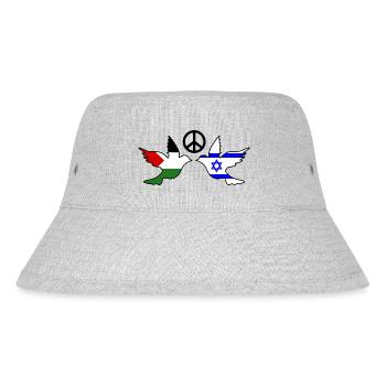 Peace for israel free palestine - Bob recyclé Stanley/Stella - gris chiné - Devant