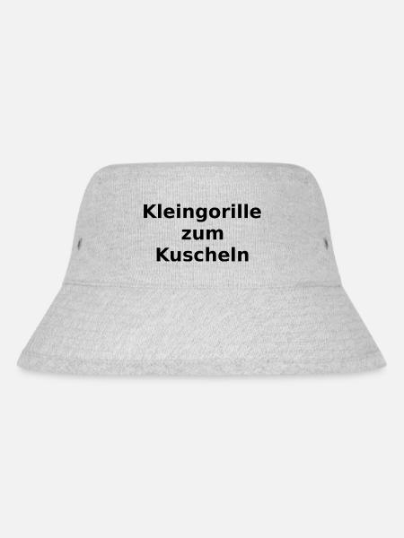 Kleingorille zum Kuscheln - Stanley/Stella recycelter Bucket Hat - Grau meliert