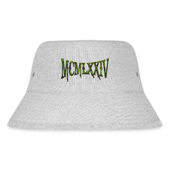 MCMLXXIV 1974 50th Birthday B-Day Birthday Gift - Stanley/Stella Recycled Bucket Hat - heather grey - Front