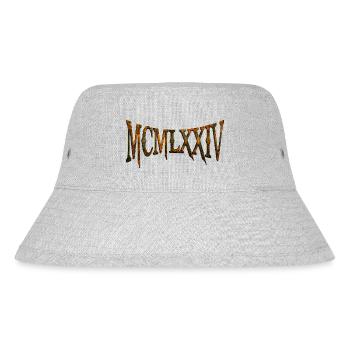 MCMLXXIV 1974 50th Birthday B-Day Birthday Gift - Stanley/Stella Recycled Bucket Hat - heather grey - Front