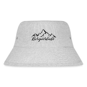 Bergverliebt - (11) - Stanley/Stella recycelter Bucket Hat - Grau meliert - Vorne