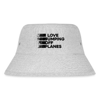 Skydiving Passion Design. Perfect Adrenaline Gift - Stanley/Stella Recycled Bucket Hat - heather grey - Front