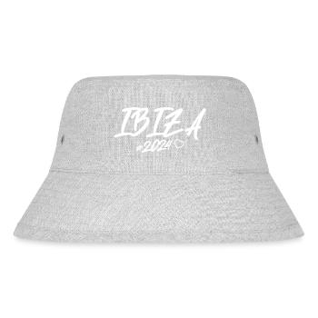 Ibiza 2024 Herz - Stanley/Stella recycelter Bucket Hat - Grau meliert - Vorne