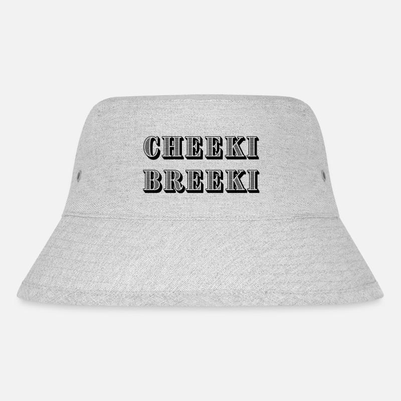 Cheeki Breeki - Stanley/Stella Recycled Bucket Hat - heather grey