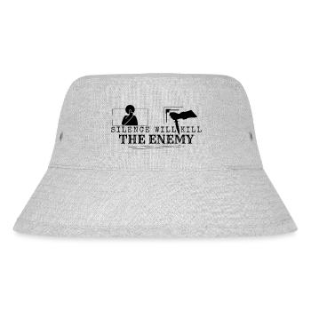 Silence will kill the enemy - Stanley/Stella Recycled Bucket Hat - heather grey - Front
