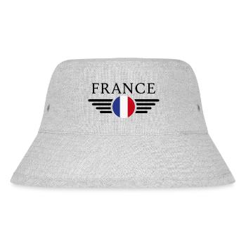 France Style T-Shirt - Stanley/Stella Recycled Bucket Hat - heather grey - Front