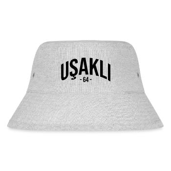 Usak 64 Türkei Turkiye Geschenk Urlaub TR Türk - Stanley/Stella recycelter Bucket Hat - Grau meliert - Vorne