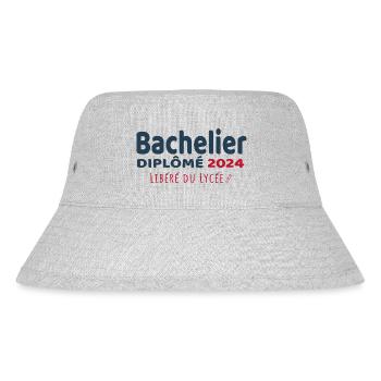 Bachelier 2024 - Cadeau Humour Baccalauréat 2024 - Bob recyclé Stanley/Stella - gris chiné - Devant