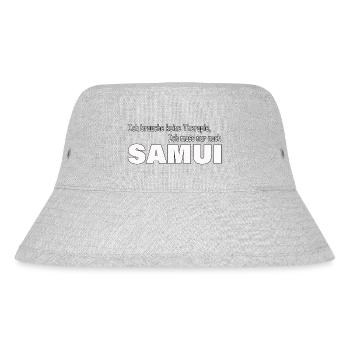 Therapie SAMUI - Stanley/Stella recycelter Bucket Hat - Grau meliert - Vorne