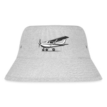 Kleine Maschine - Stanley/Stella recycelter Bucket Hat - Grau meliert - Vorne