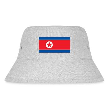 North Korea - Stanley/Stella Recycled Bucket Hat - heather grey - Front