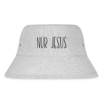 Only Jesus - Stanley/Stella Recycled Bucket Hat - heather grey - Front