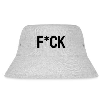 F*ck - Stanley/Stella Recycled Bucket Hat - heather grey - Front