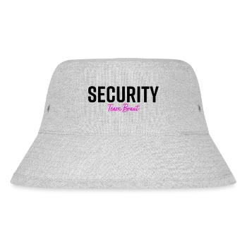 Security Team Braut - Stanley/Stella recycelter Bucket Hat - Grau meliert - Vorne