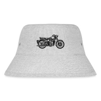 Motorrad / Motorcycle 02_schwarz - Stanley/Stella recycelter Bucket Hat - Grau meliert - Vorne