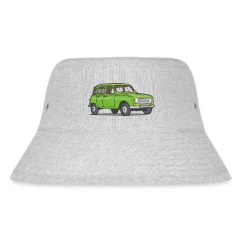 Grüner R4 (Auto) - Stanley/Stella recycelter Bucket Hat - Grau meliert - Vorne