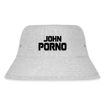John Porno - Stanley/Stella recycelter Bucket Hat - Grau meliert - Vorne