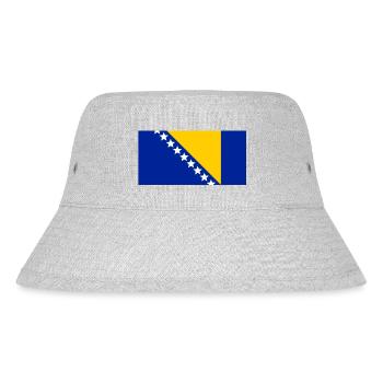 Bosnien Flagge - Stanley/Stella recycelter Bucket Hat - Grau meliert - Vorne