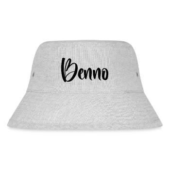First name - Benno - Stanley/Stella Recycled Bucket Hat - heather grey - Front